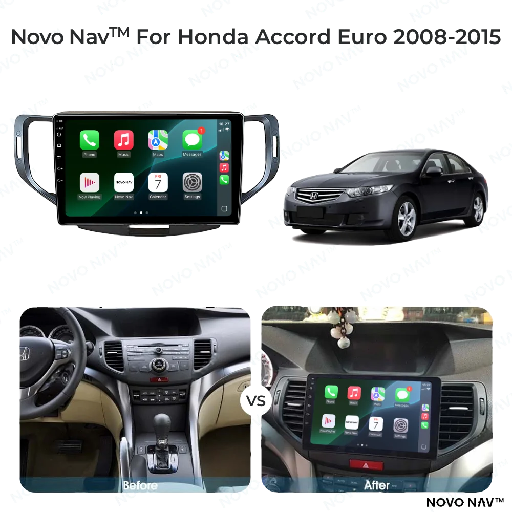Honda Accord Euro 2008-2015 CarPlay and Android Auto Upgrade Kit