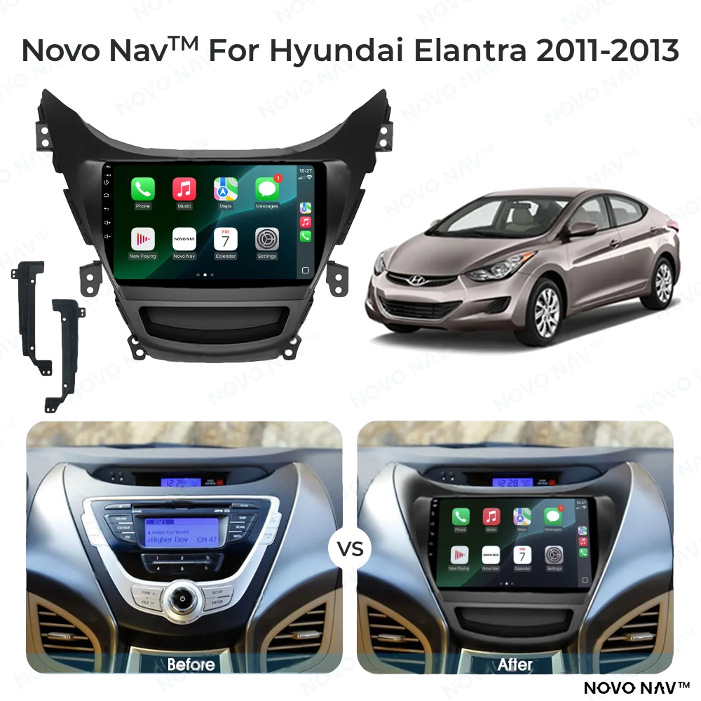 Hyundai Elantra 2011-2013 CarPlay and Android Auto Upgrade Kit