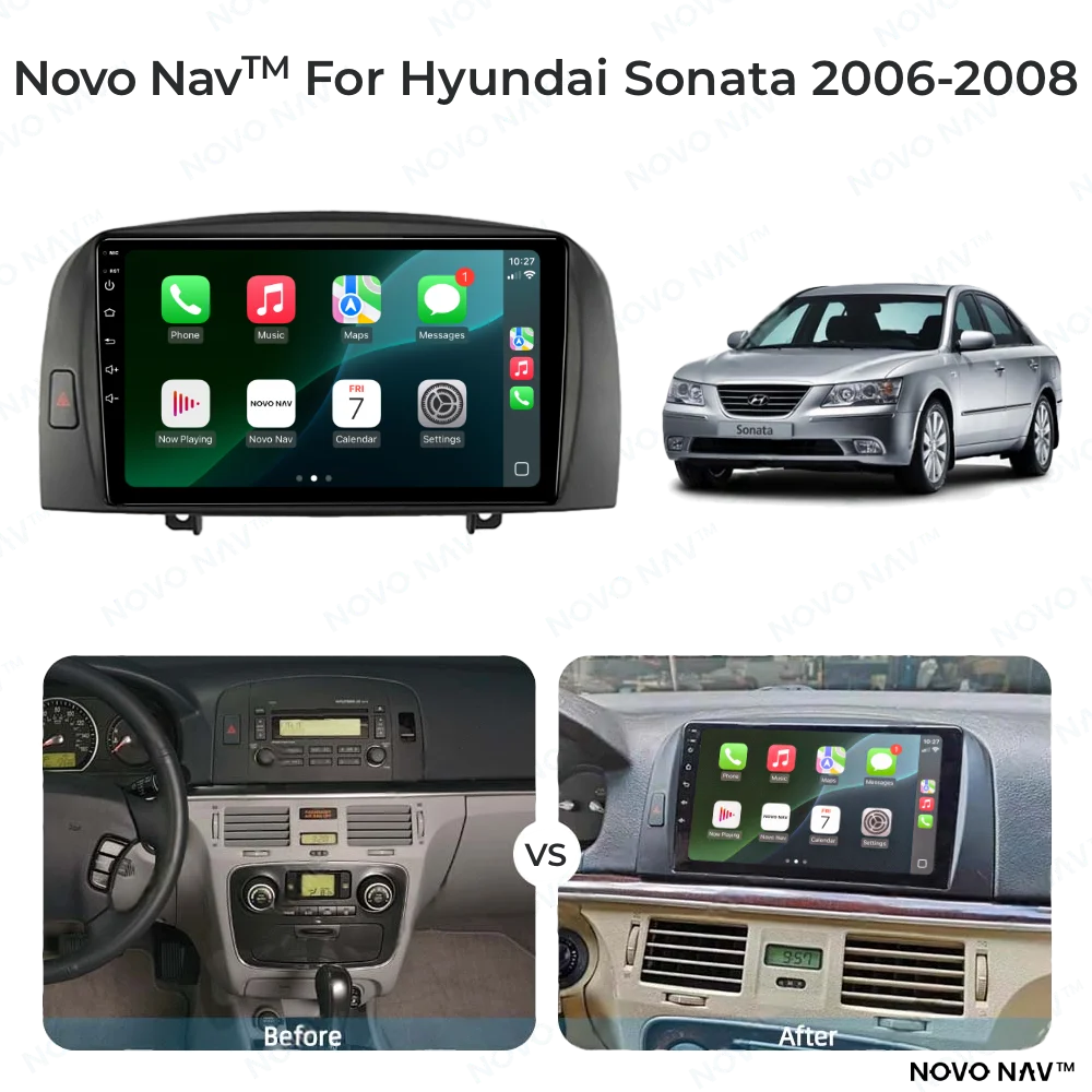 Hyundai Sonata 2006-2008 CarPlay and Android Auto Upgrade Kit