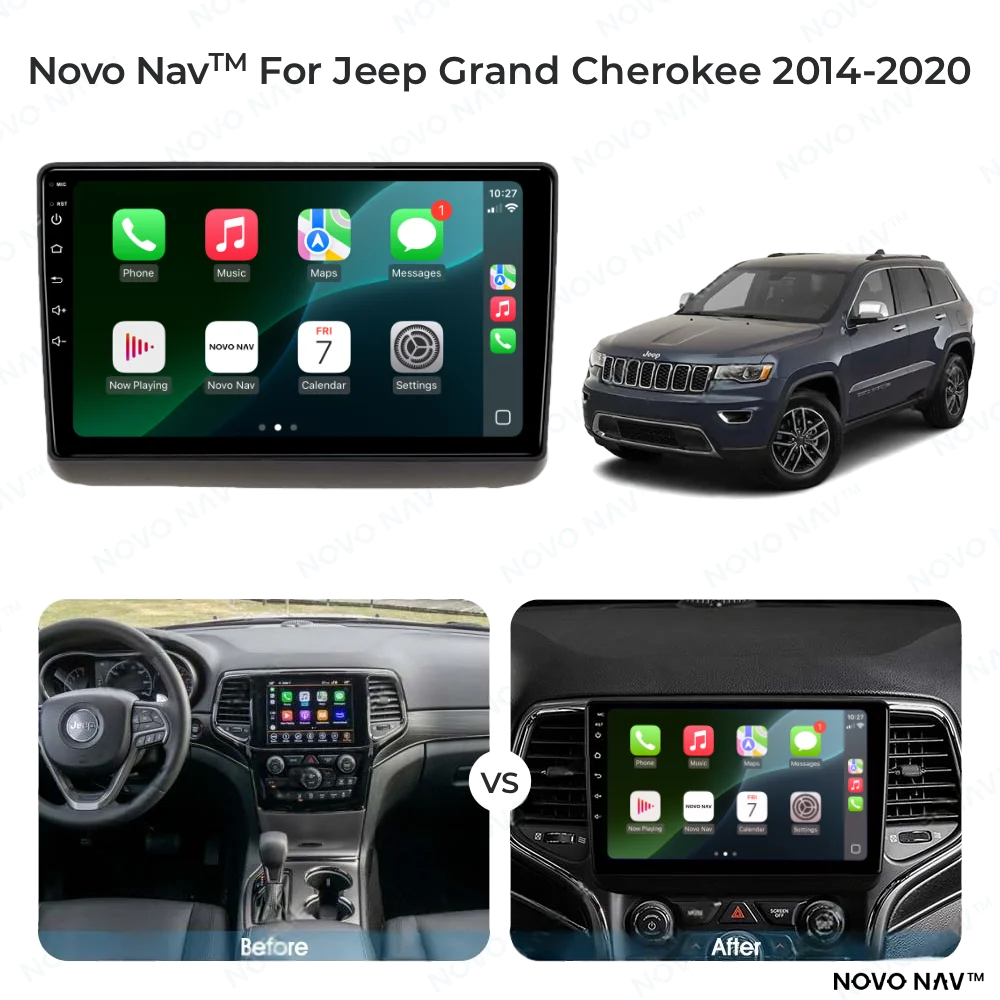Jeep Grand Cherokee 2014-2020 CarPlay and Android Auto Upgrade Kit