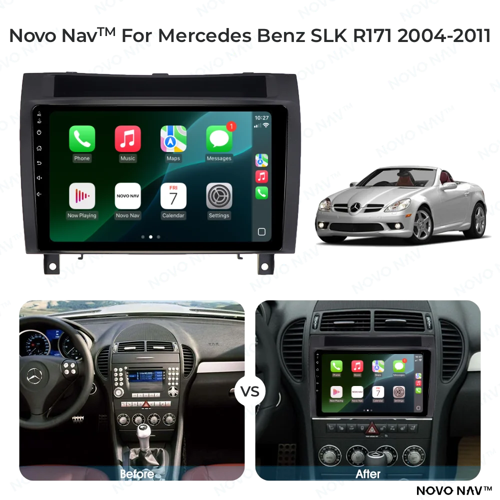 Mercedes Benz SLK R171 2004-2011 CarPlay and Android Auto Upgrade Kit