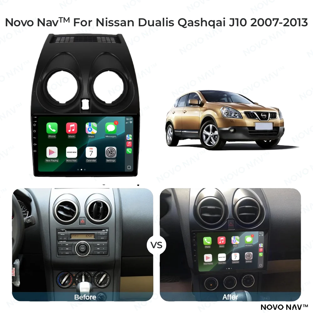 Nissan Dualis 2007-2013 CarPlay and Android Auto Upgrade Kit