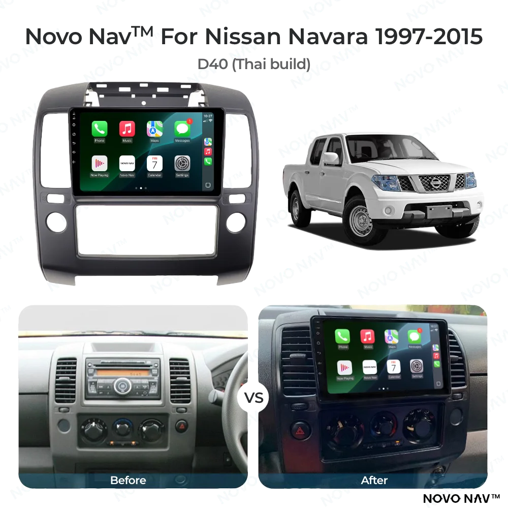 Nissan Navara 1997-2015 CarPlay and Android Auto Upgrade Kit