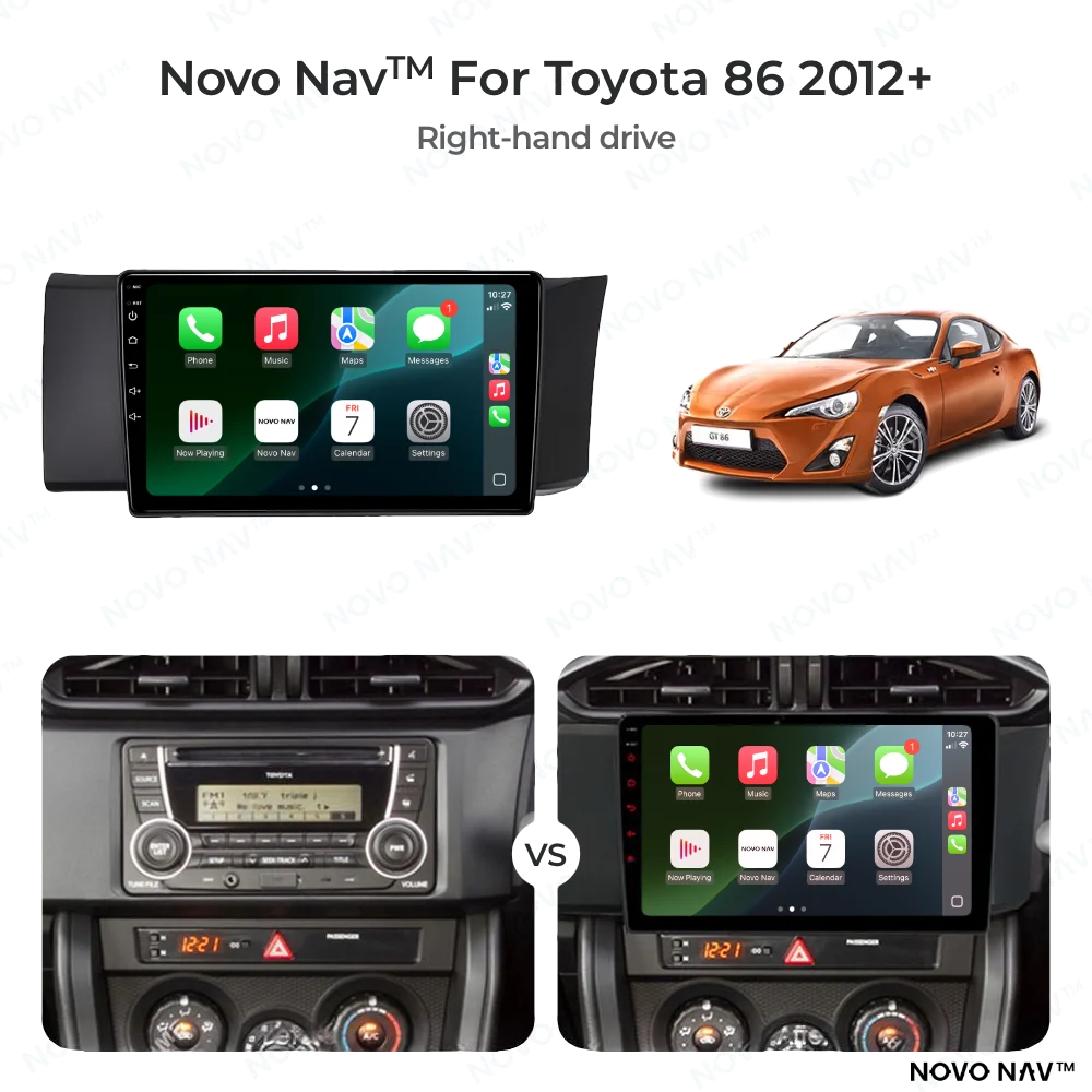 Toyota 86 2012-2022 CarPlay and Android Auto Upgrade Kit