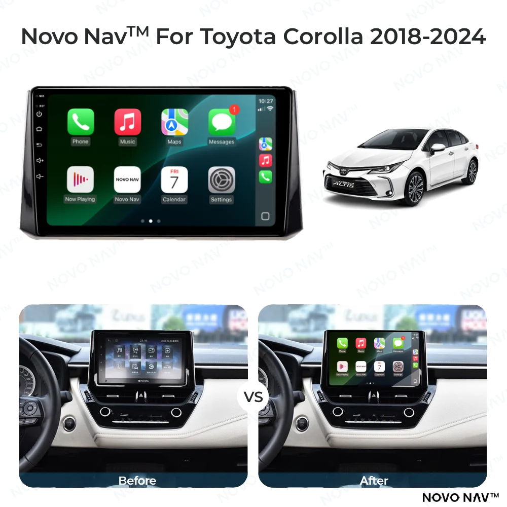 Toyota Corolla 2018-2024 CarPlay and Android Auto Upgrade Kit