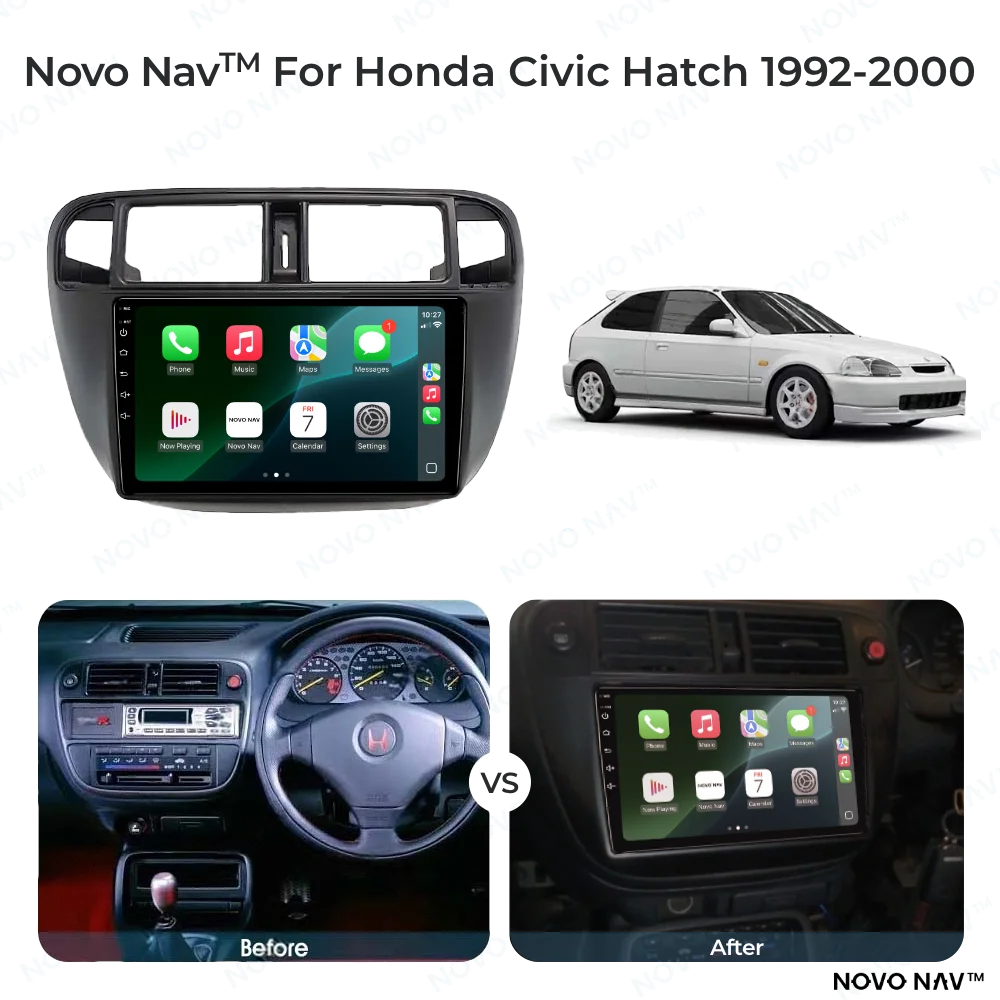 Honda Civic Hatch 1992-2000 CarPlay and Android Auto Upgrade Kit