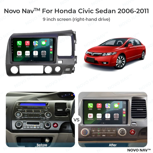 Honda Civic Sedan 2006-2011 CarPlay and Android Auto Upgrade Kit