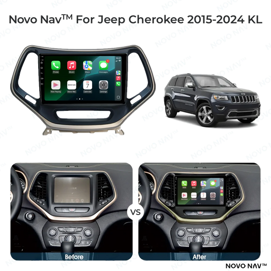Jeep Cherokee 2015-2024 CarPlay and Android Auto Upgrade Kit