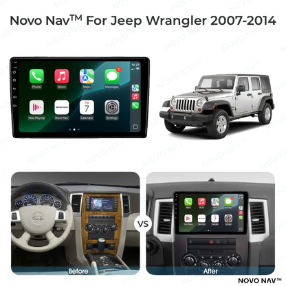 Jeep Wrangler 2007-2014 CarPlay and Android Auto Upgrade Kit