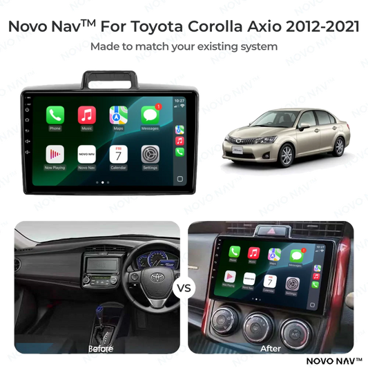 Toyota Corolla Axio 2012-2021 CarPlay and Android Auto Upgrade Kit