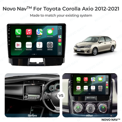 Toyota Corolla Axio 2012-2021 CarPlay and Android Auto Upgrade Kit