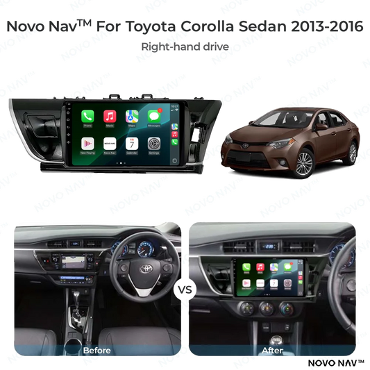 Toyota Corolla Sedan 2013-2016 CarPlay and Android Auto Upgrade Kit