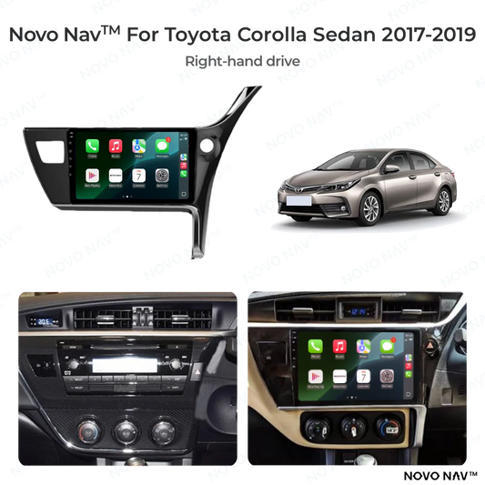 Toyota Corolla Sedan 2017-2019 CarPlay and Android Auto Upgrade Kit