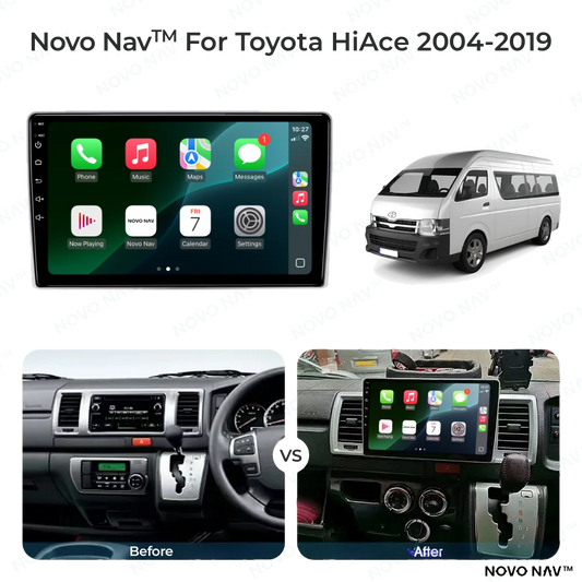 Toyota HiAce 2004-2019 CarPlay and Android Auto Upgrade Kit