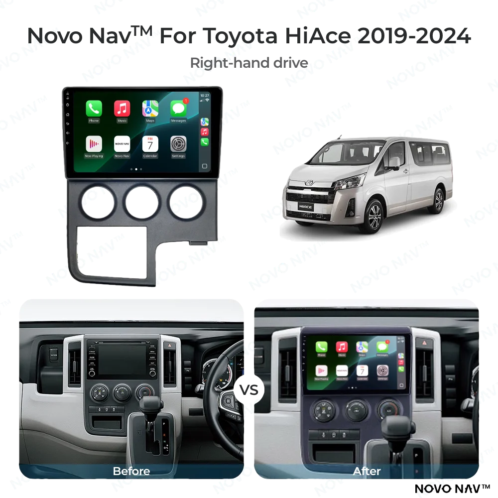 Toyota HiAce 2019-2024 CarPlay and Android Auto Upgrade Kit