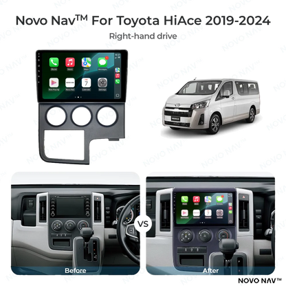 Toyota HiAce 2019-2024 CarPlay and Android Auto Upgrade Kit