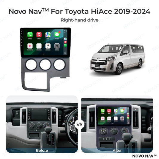 Toyota HiAce 2019-2024 CarPlay and Android Auto Upgrade Kit