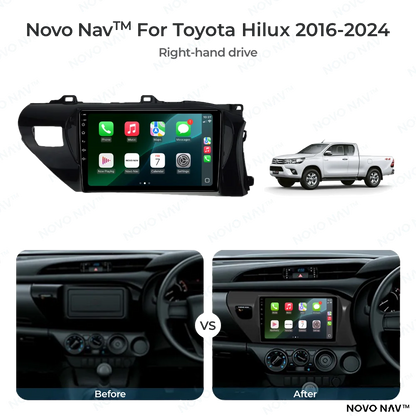 Toyota Hilux 2016-2024 CarPlay and Android Auto Upgrade Kit