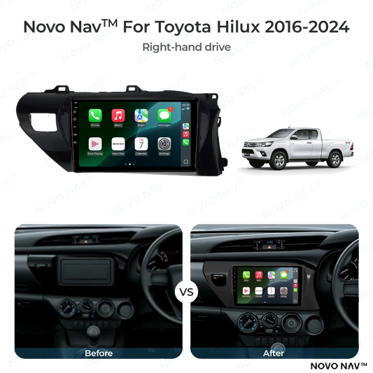 Toyota Hilux 2016-2024 CarPlay and Android Auto Upgrade Kit