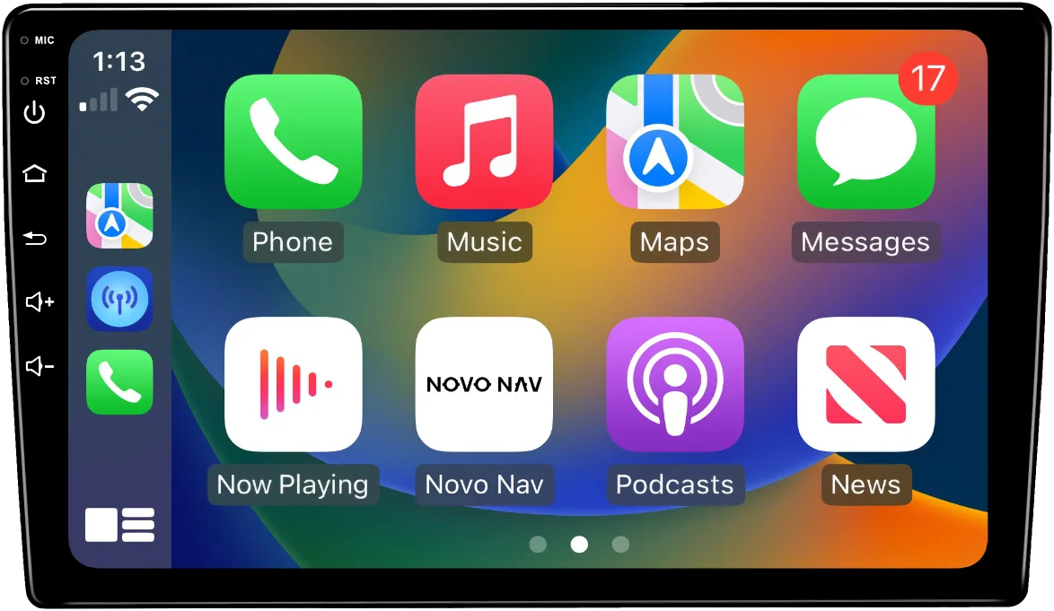 Apple CarPlay and Android Auto running on the Novo Nav aftermarket head unit